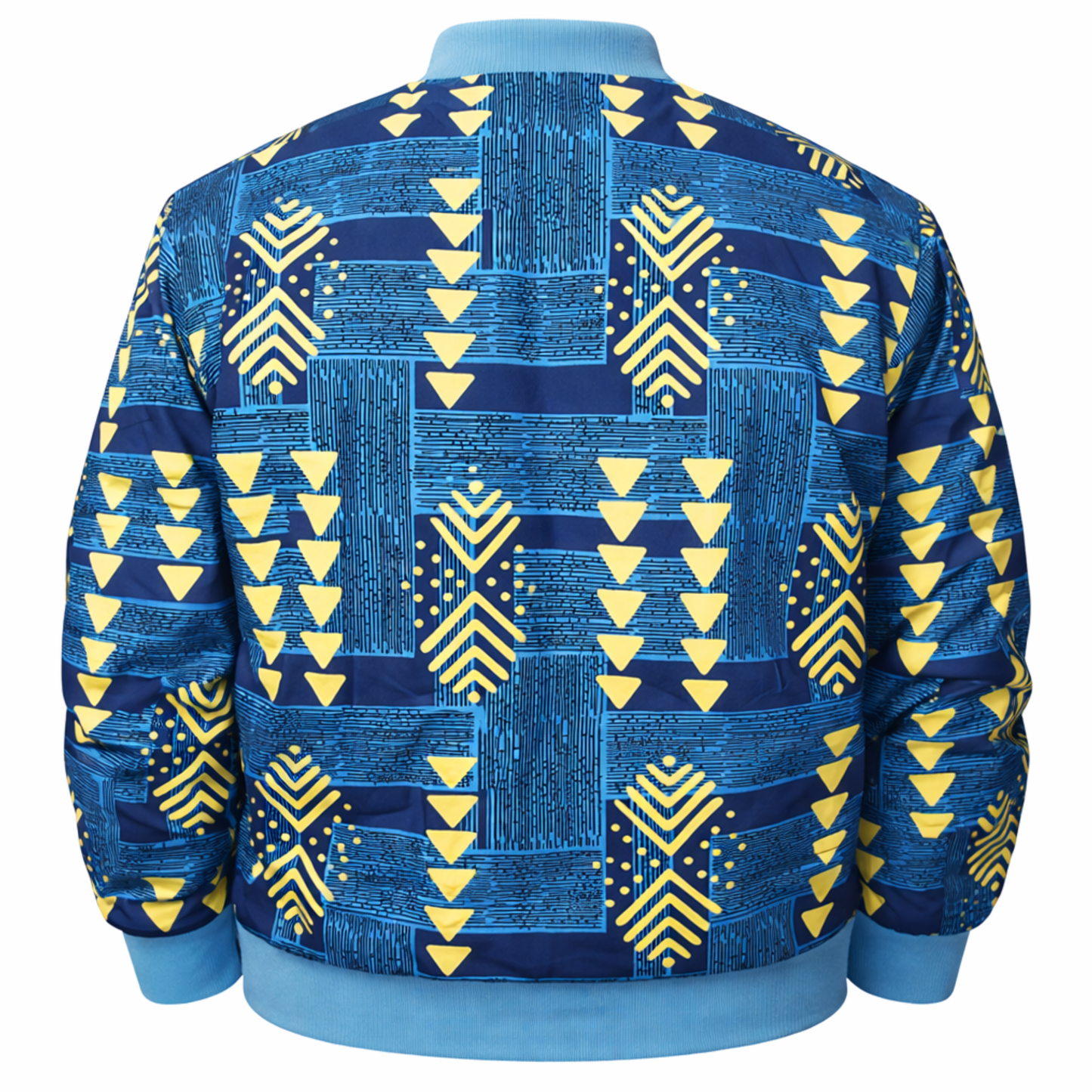 Blue & Gold Unisex Bomber Jacket