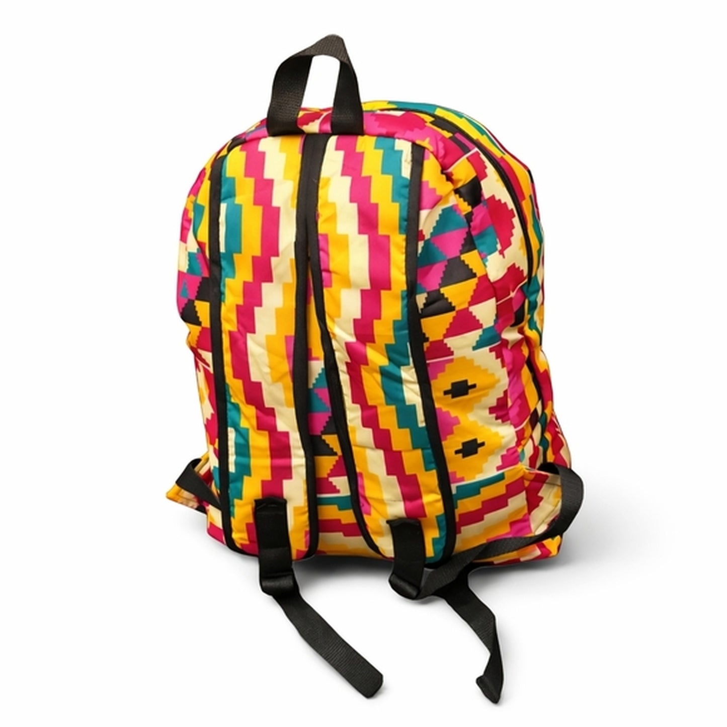 Ankara Print Everyday Backpack β 14β African Travel Bag