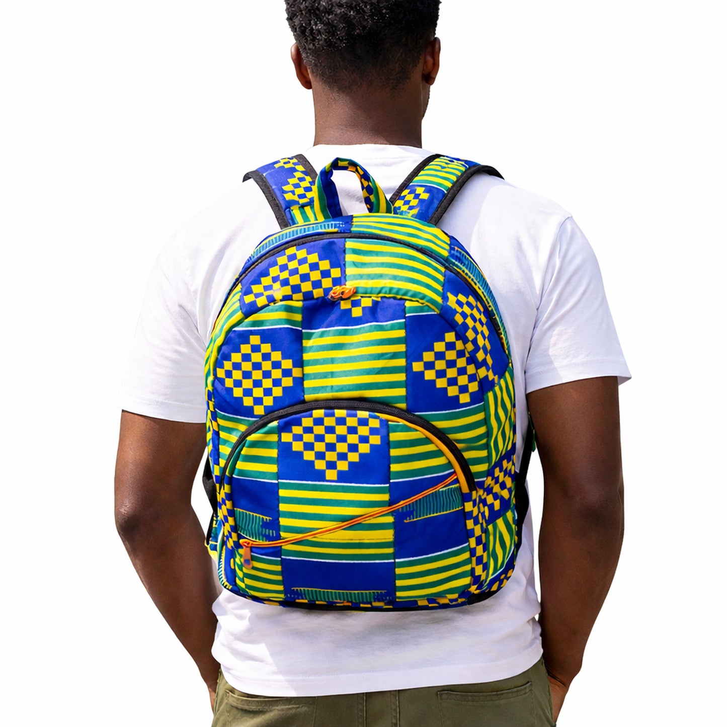 Ankara Print Classic Backpack – Everyday Travel Bag