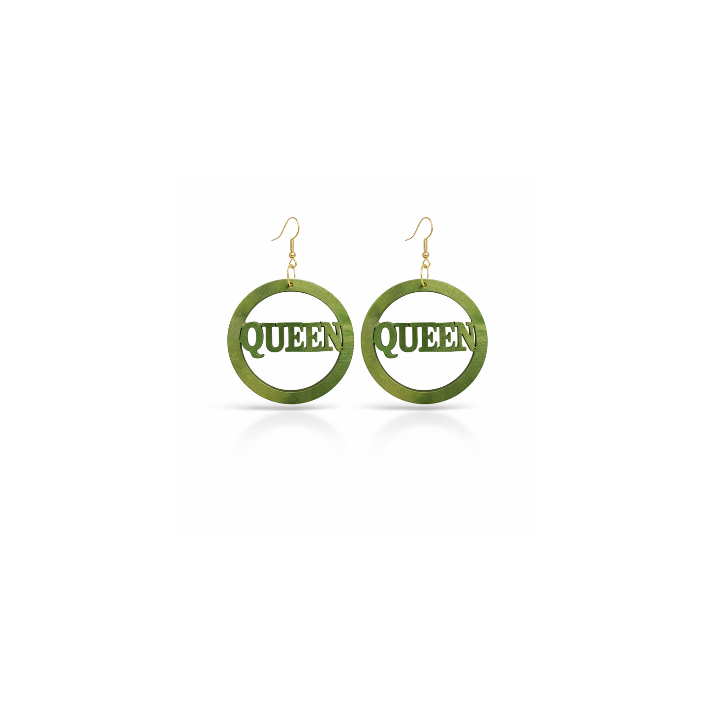 Queen Circle Statement Earrings