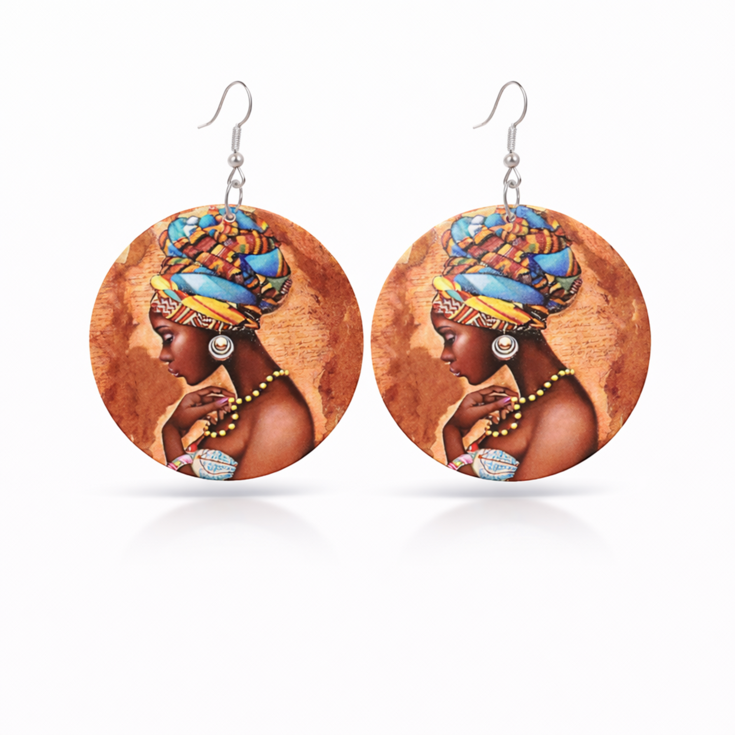 African Queen Headwrap Earrings