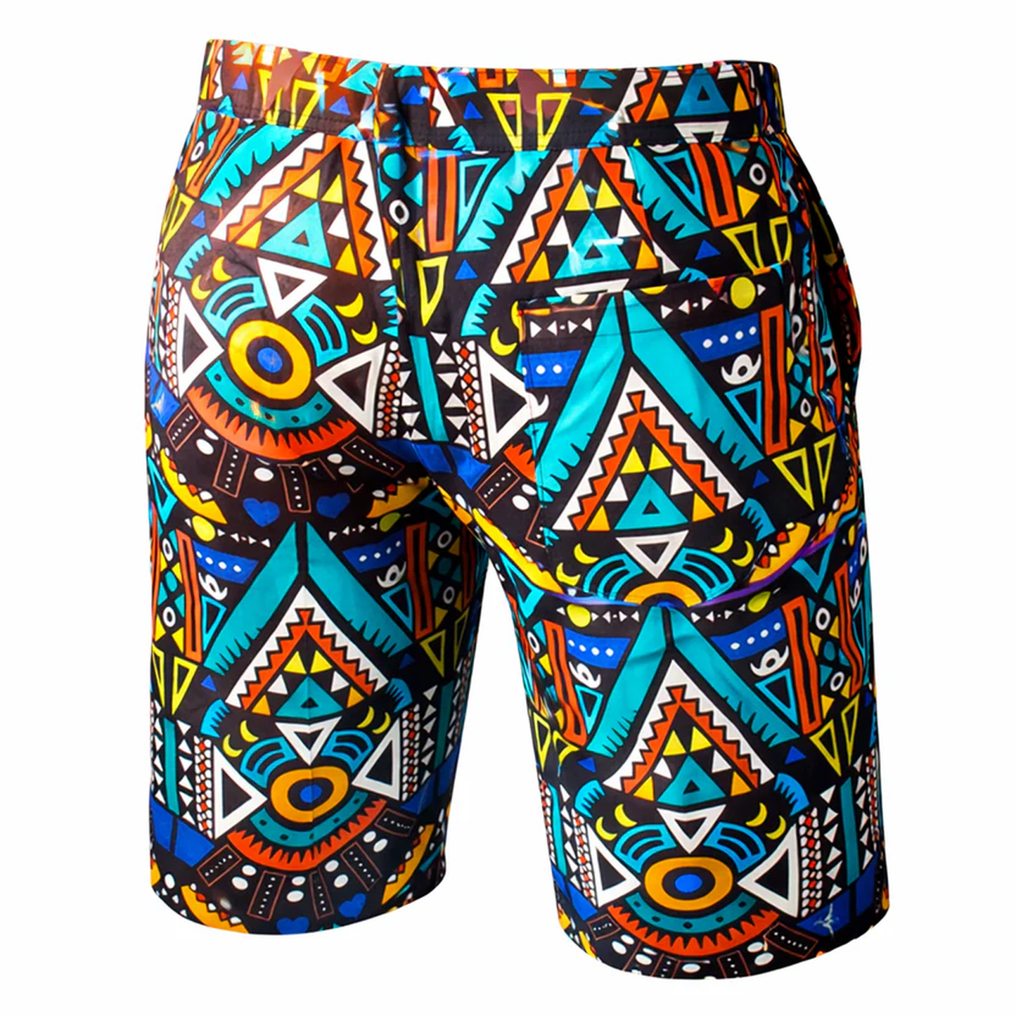 Men African Tailored Ankara Shorts