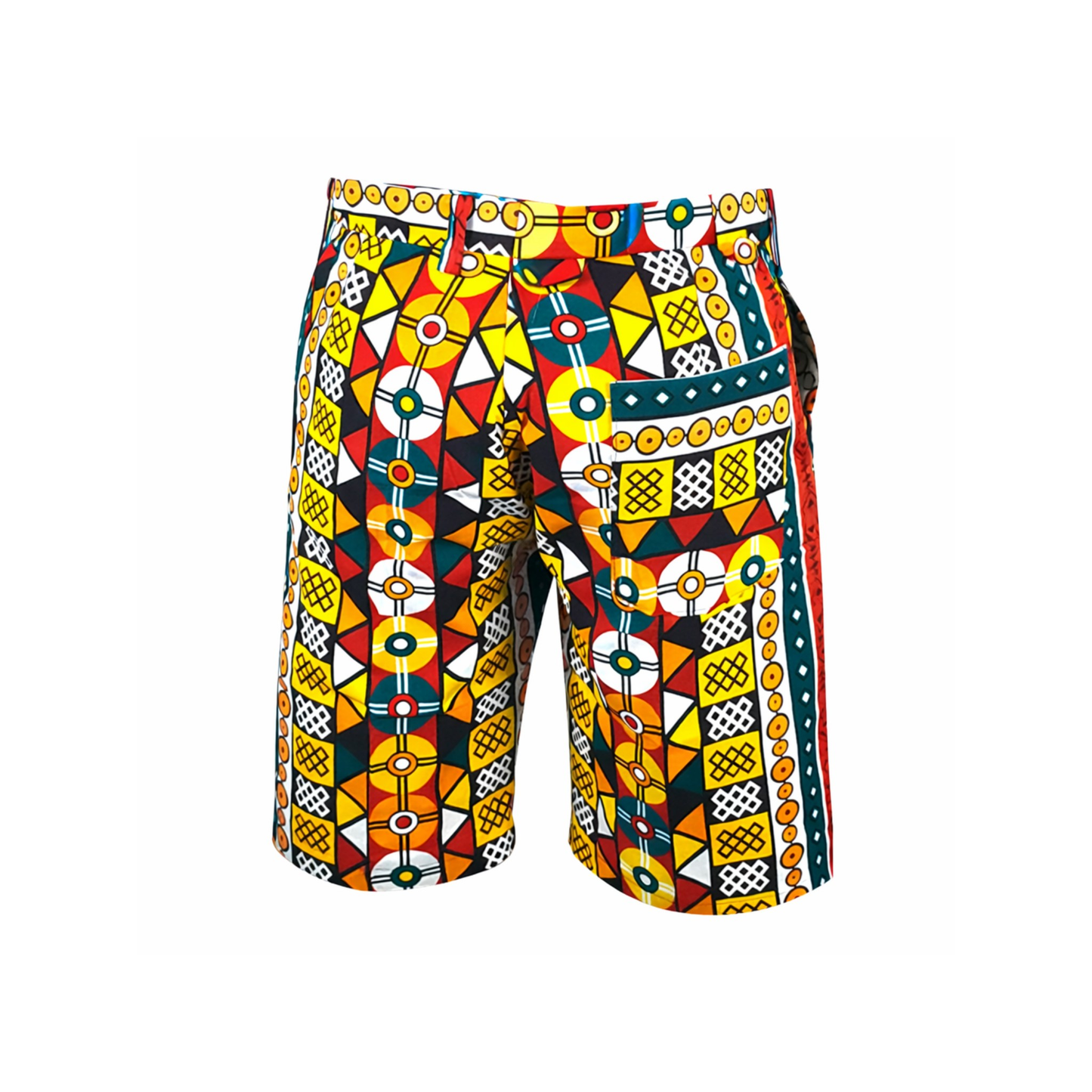 Men’s Ankara Print Shorts – Tailored African Style