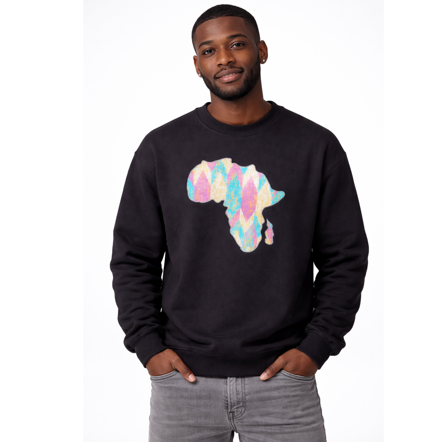 Sweat-shirt unisexe Pastel Africa Heritage