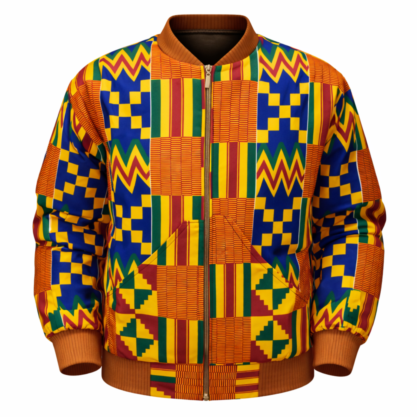Unisex Ankara Bomber Jacket