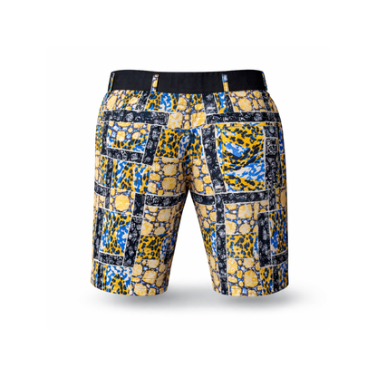 Shorts patchwork Ankara audacieux pour hommes