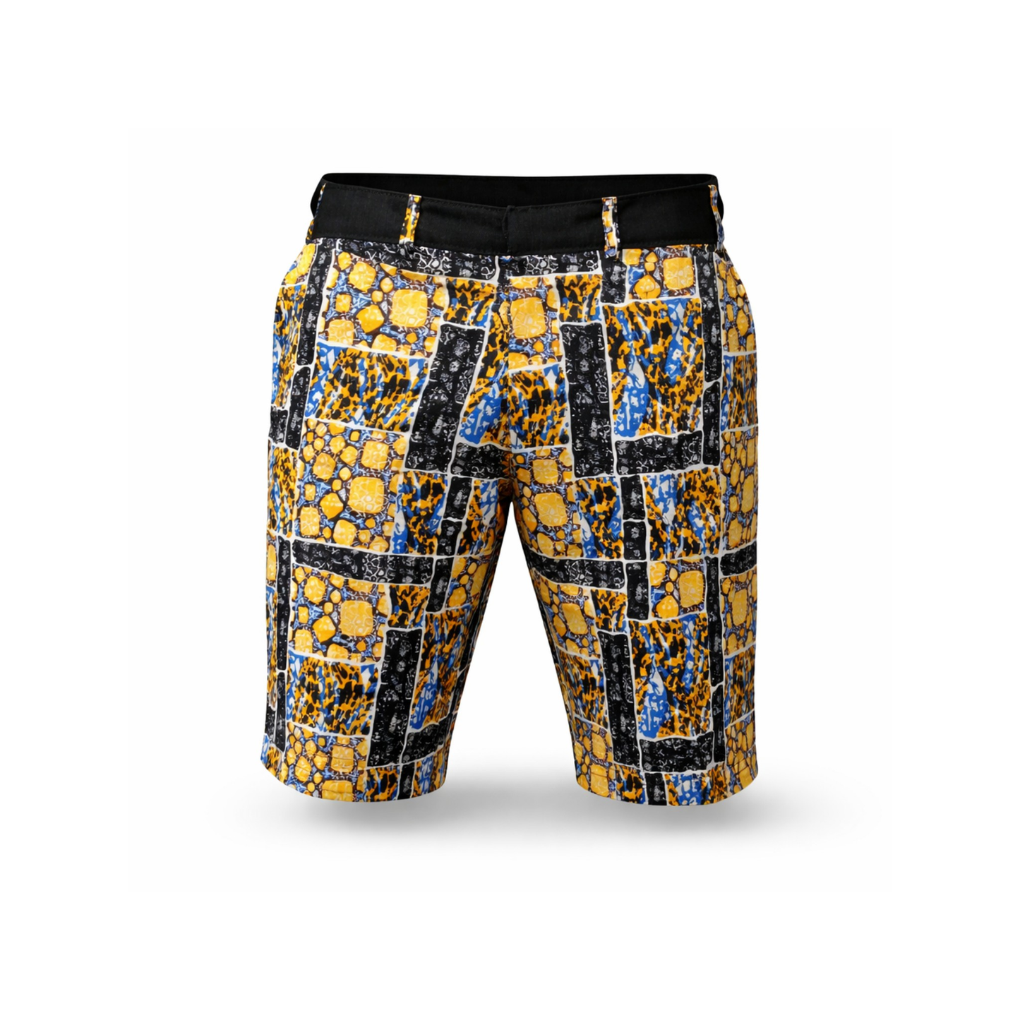 Shorts patchwork Ankara audacieux pour hommes