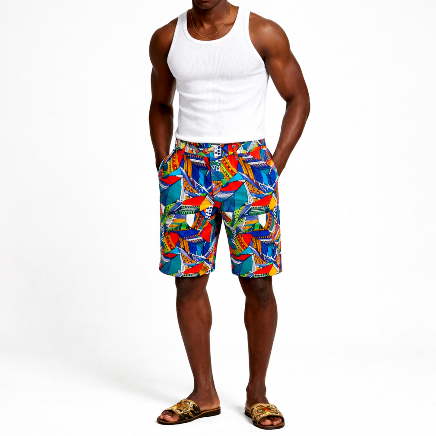 Men’s Ankara Tailored Shorts