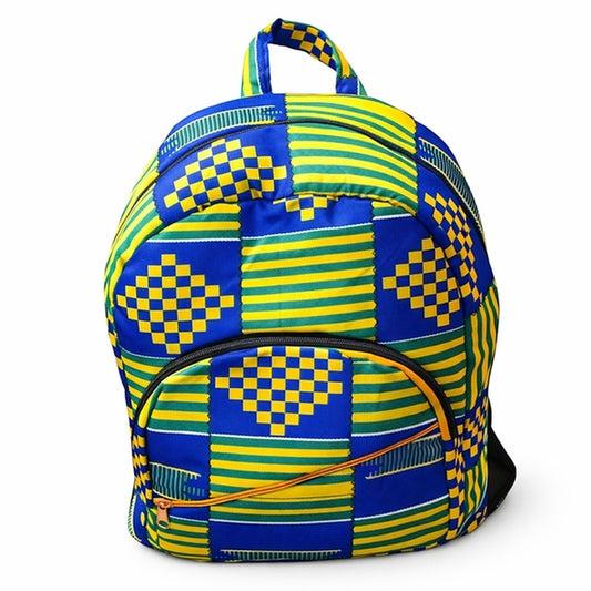Ankara Print Classic Backpack – Everyday Travel Bag