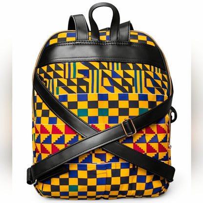 African Print Mini Backpack – 12” Everyday Bag