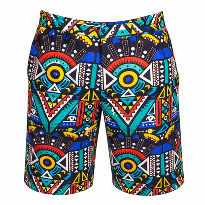 Men African Tailored Ankara Shorts