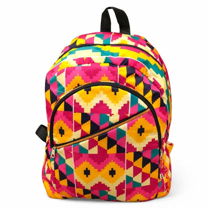 Ankara Print Everyday Backpack – 14” African Travel Bag