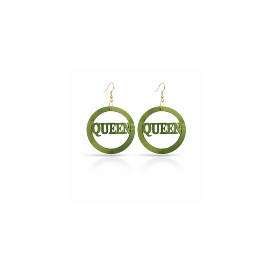 Queen Circle Statement Earrings