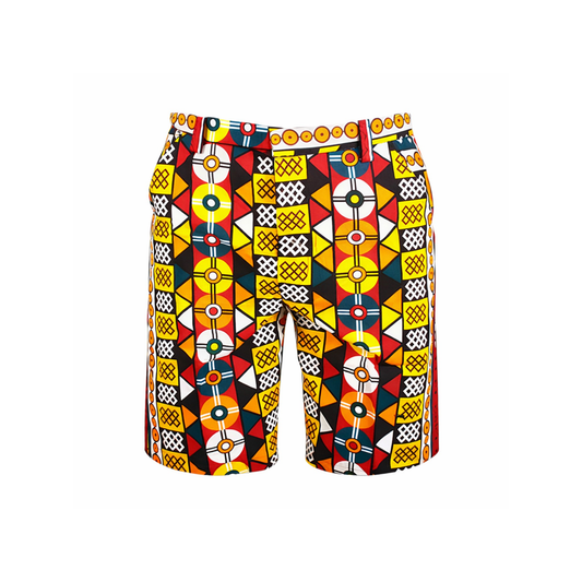 Men’s Ankara Print Shorts – Tailored African Style