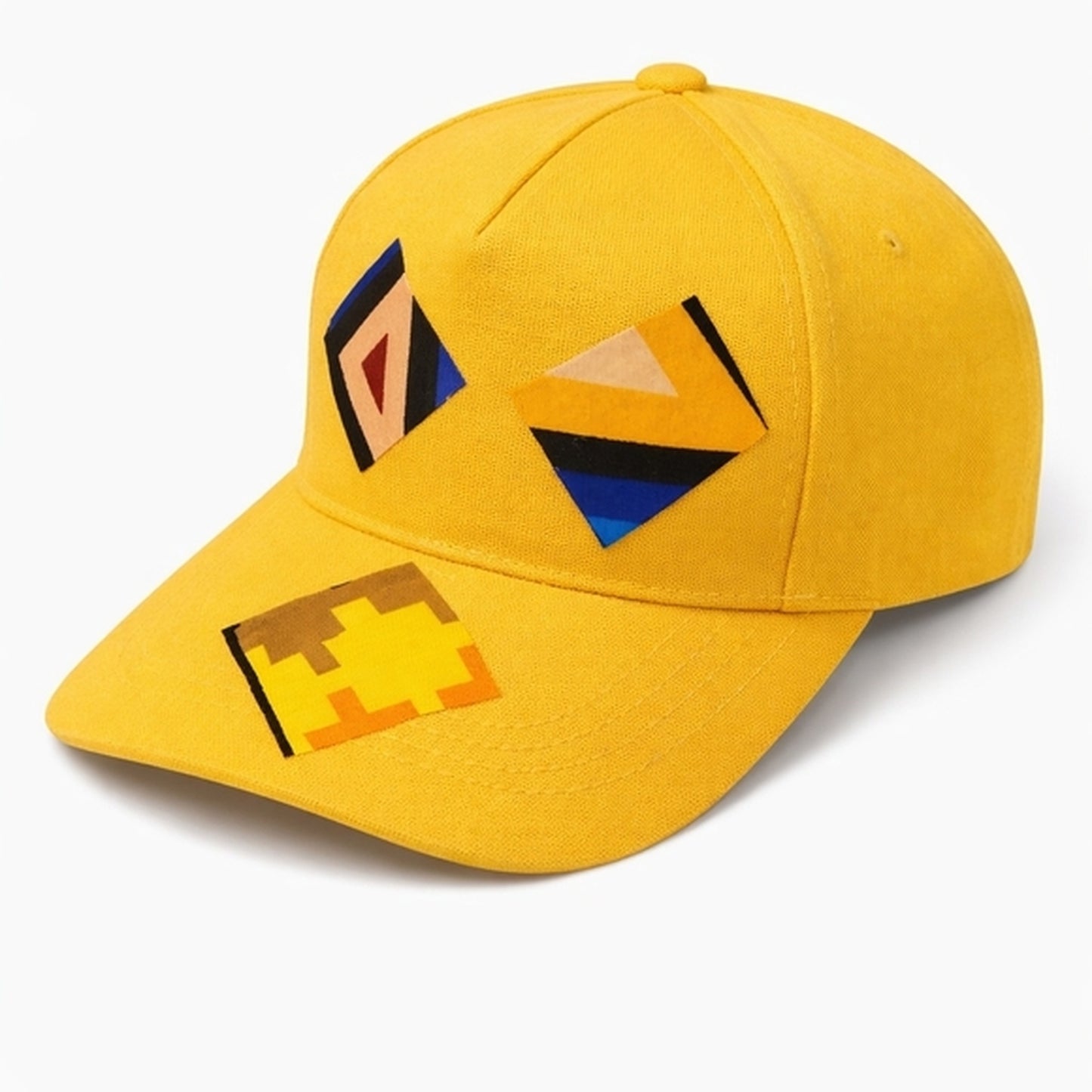 ALLAFRICA Kente Patch Heritage Cap – Gold Yellow