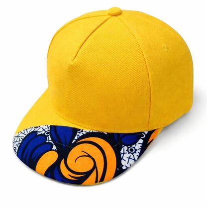 ALLAFRICA Ankara Brim Cap – Gold Yellow