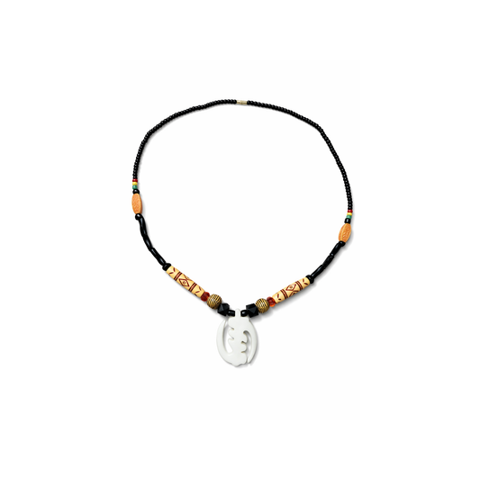 Royal Ancestry Pendant Necklace – 18 Inch Unisex African Statement Piece