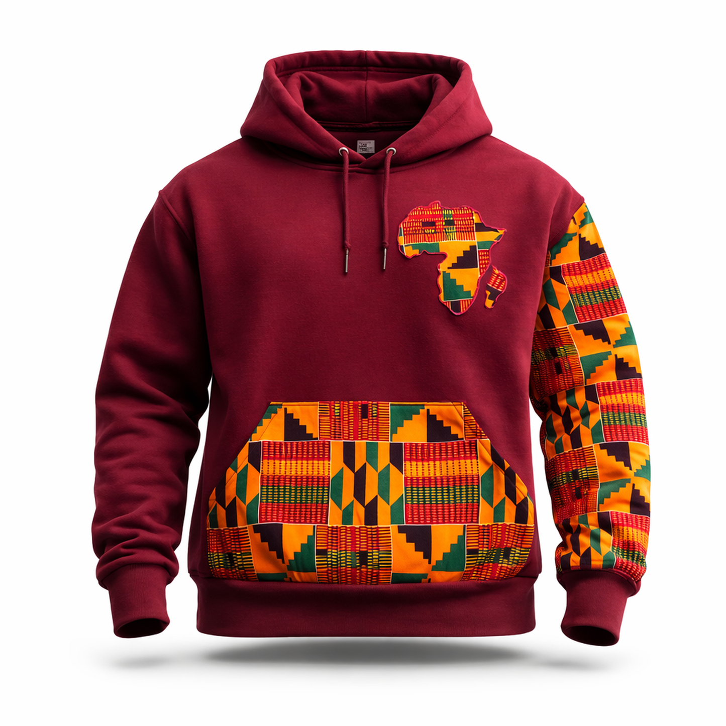 Heritage Kente Patchwork Hoodie – Unisex