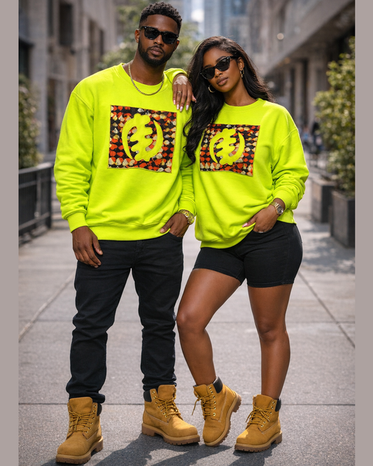 Sweat-shirt Heritage Neon Adinkra Gye Nyame – Unisexe